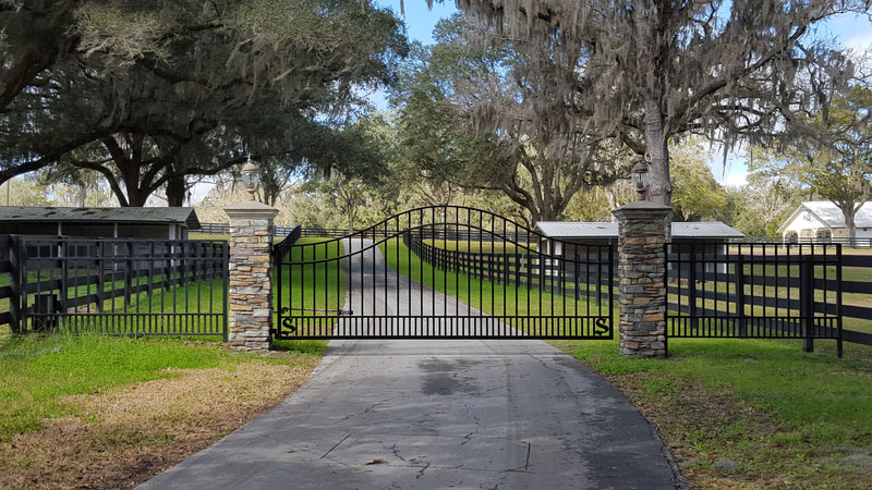 driveway gate entrance arched - ag0001