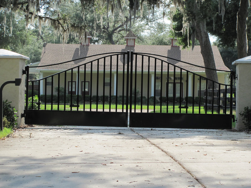 driveway gate entrance arched - ag0003