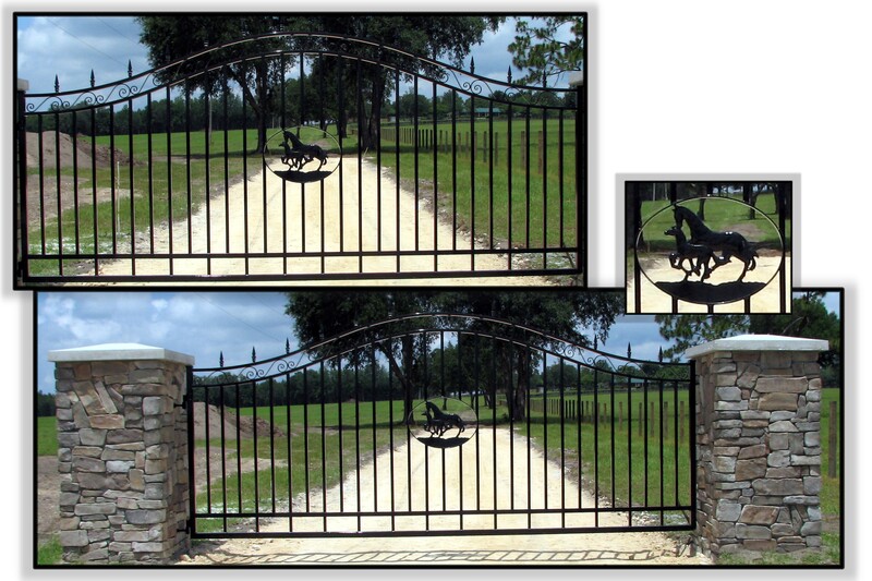 driveway gate entrance arched - ag0005