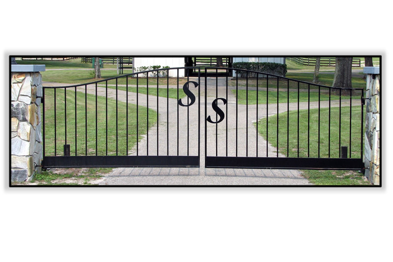 driveway gate entrance arched - ag0006