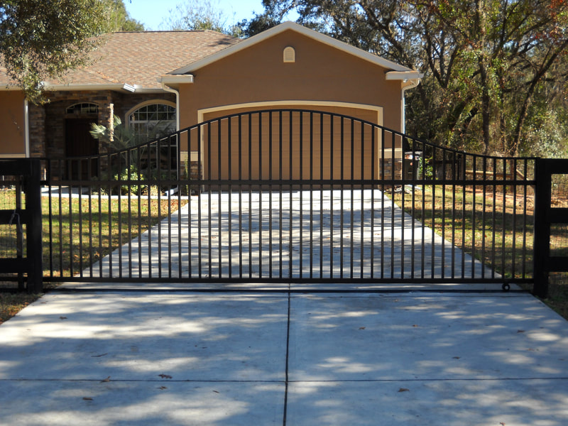 driveway gate entrance arched - ag0008
