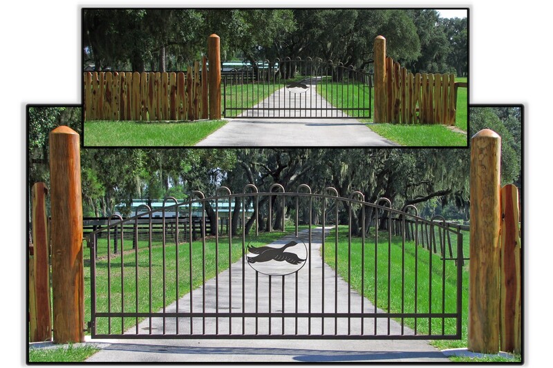 driveway gate entrance arched - ag0009