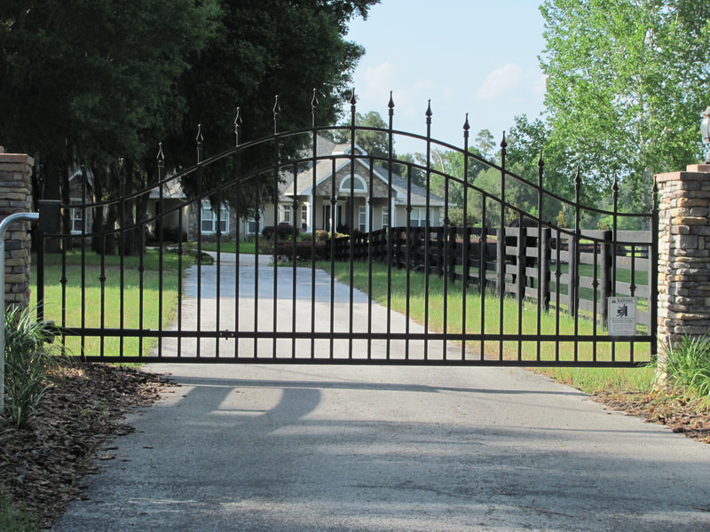 driveway gate entrance arched - ag0011