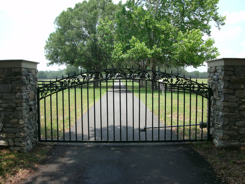 driveway gate entrance arched - ag0012
