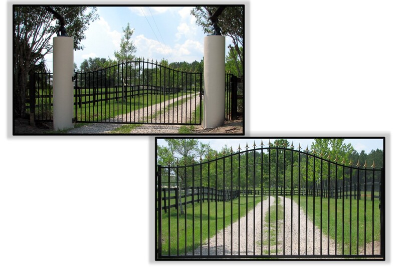 driveway gate entrance arched - ag0014