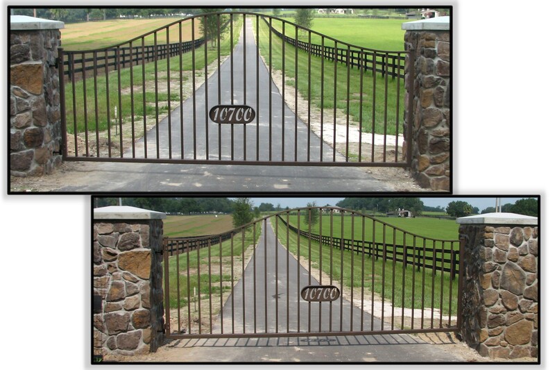 driveway gate entrance arched - ag0015