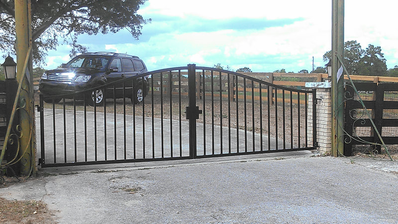 driveway gate entrance arched - ag0016