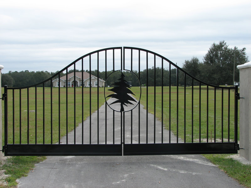 driveway gate entrance arched - ag0018