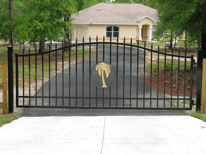 driveway gate entrance arched - ag0019
