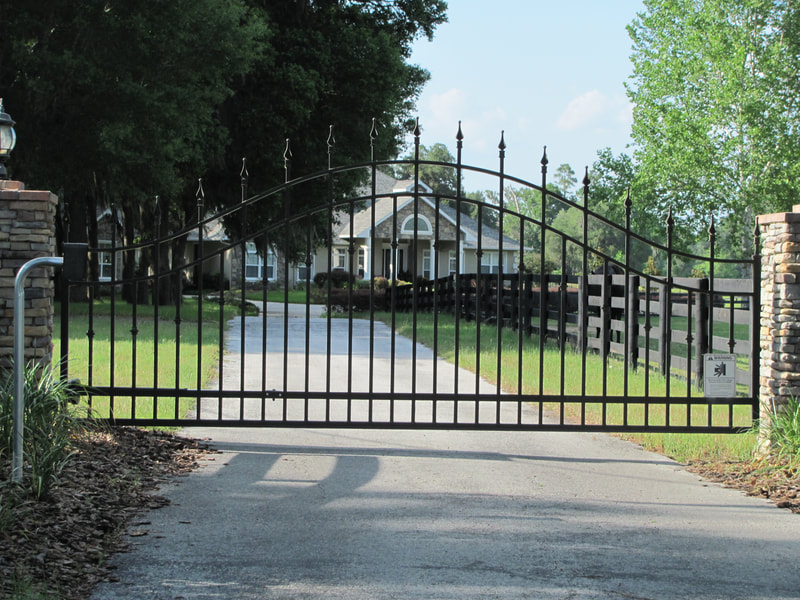 driveway gate entrance arched - ag0028