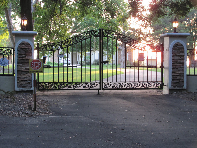 driveway gate entrance arched - ag0031