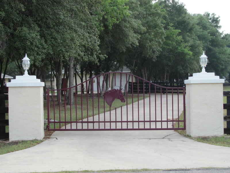 driveway gate entrance arched - ag0032