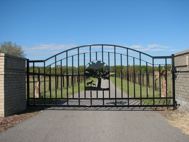 driveway gate entrance arched - ag0035