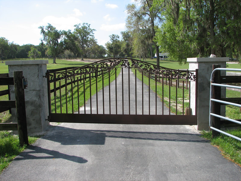 driveway gate entrance arched - ag0036