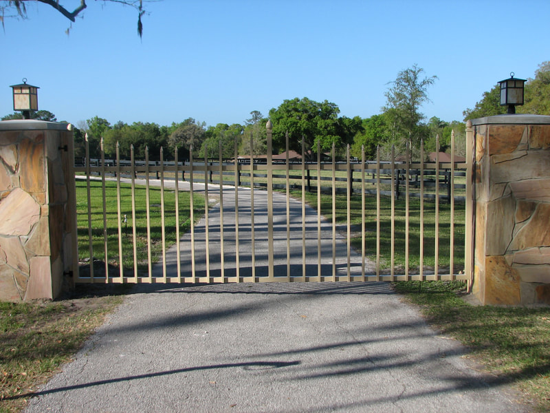 driveway gate entrance arched - ag0037