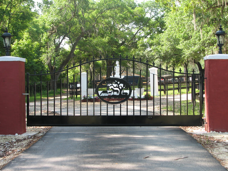 driveway gate entrance arched - ag0038