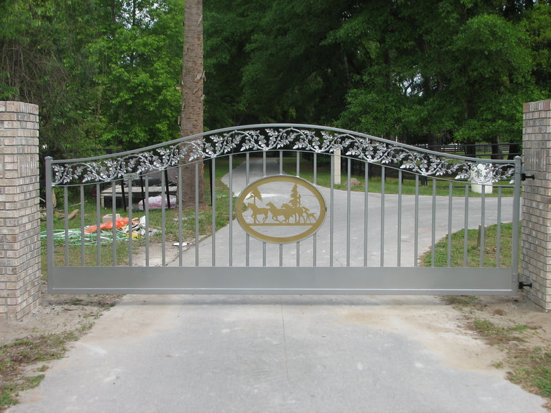 driveway gate entrance arched - ag0039