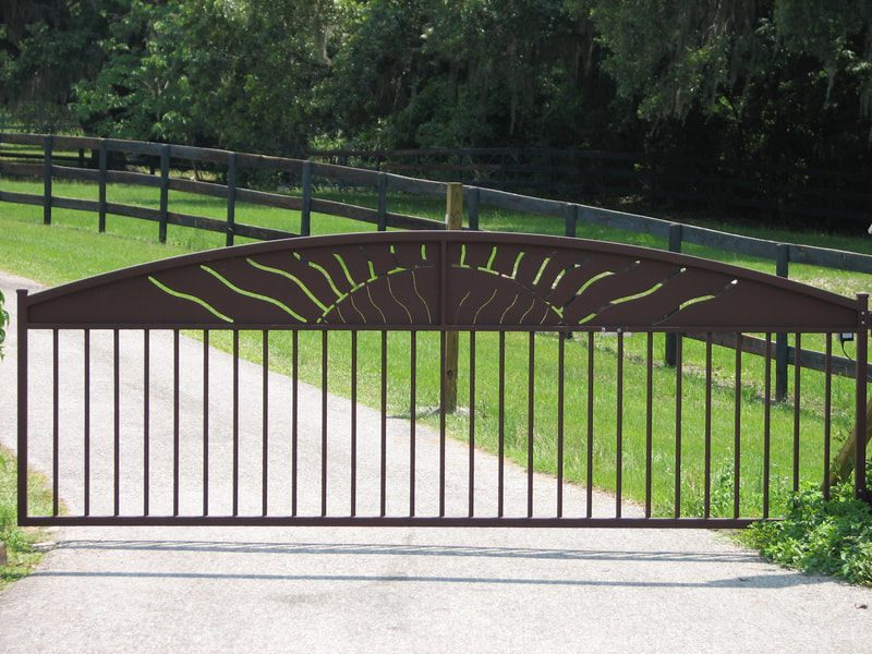 driveway gate entrance arched - ag0041