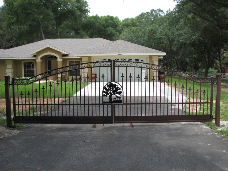 driveway gate entrance arched - ag0045