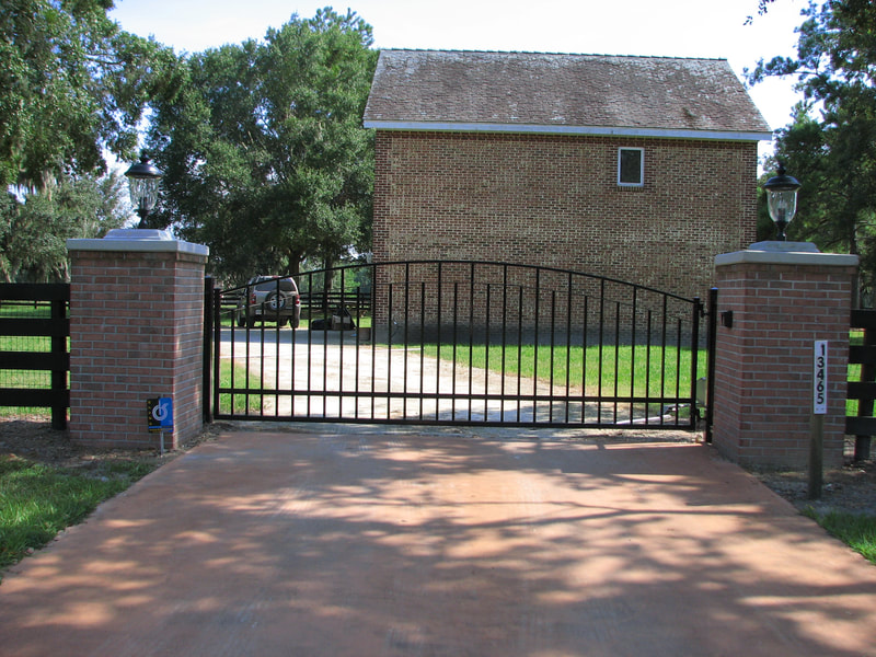 driveway gate entrance arched - ag0047