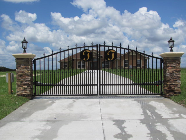 driveway gate entrance arched - ag0048