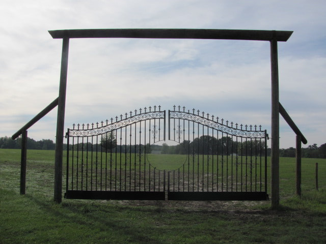 driveway gate entrance arched - ag0050