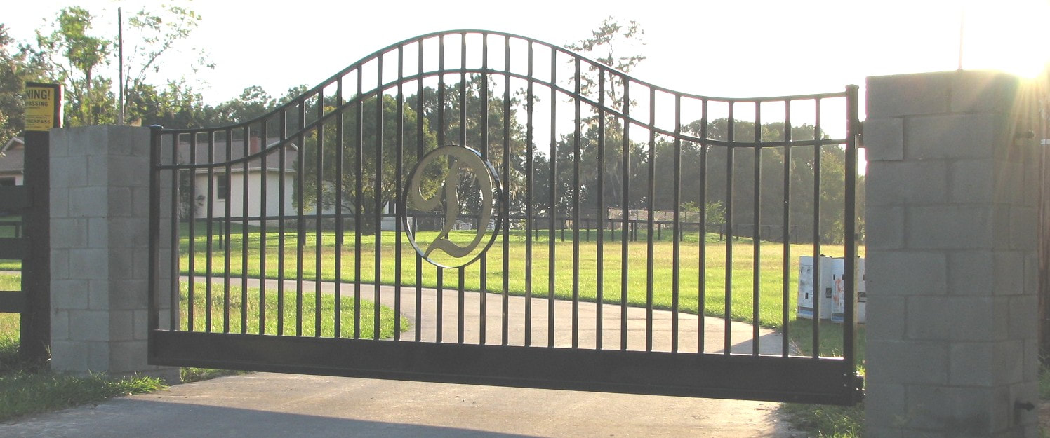 driveway gate entrance arched - ag0051
