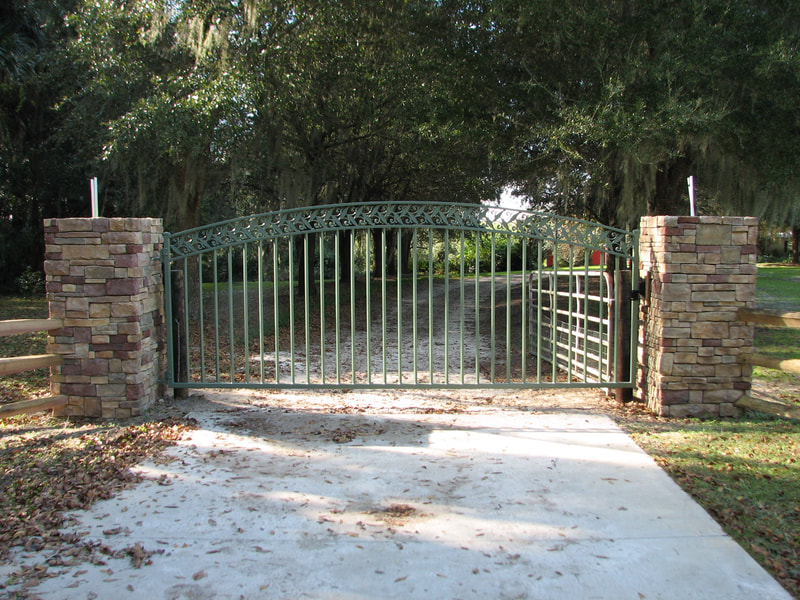 driveway gate entrance arched - ag0053