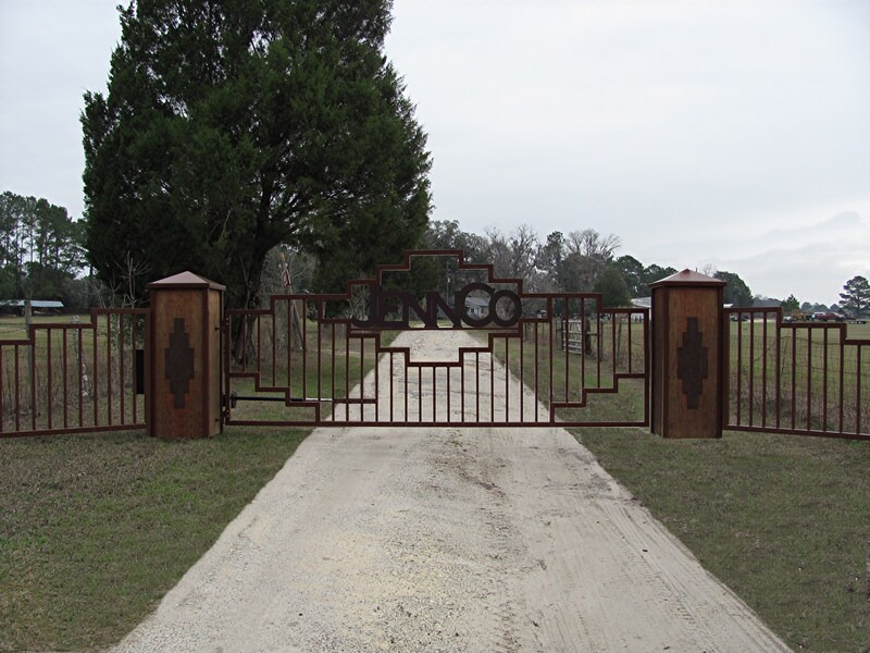 driveway gate entrance arched - ag0054