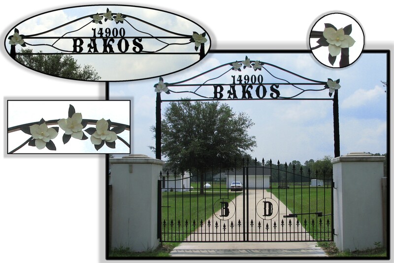 driveway gate entrance arched - ag0055