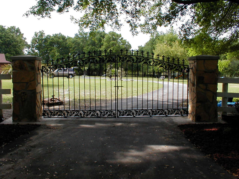 driveway gate entrance arched - ag0057