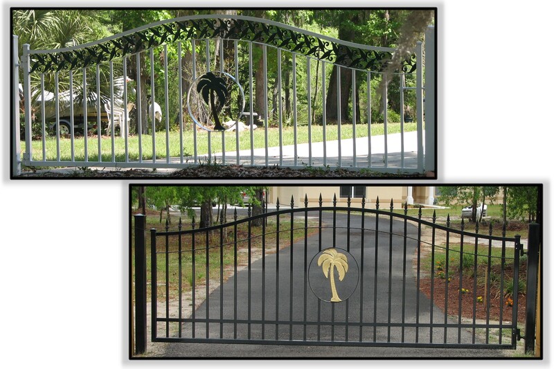 driveway gate entrance arched - ag0058