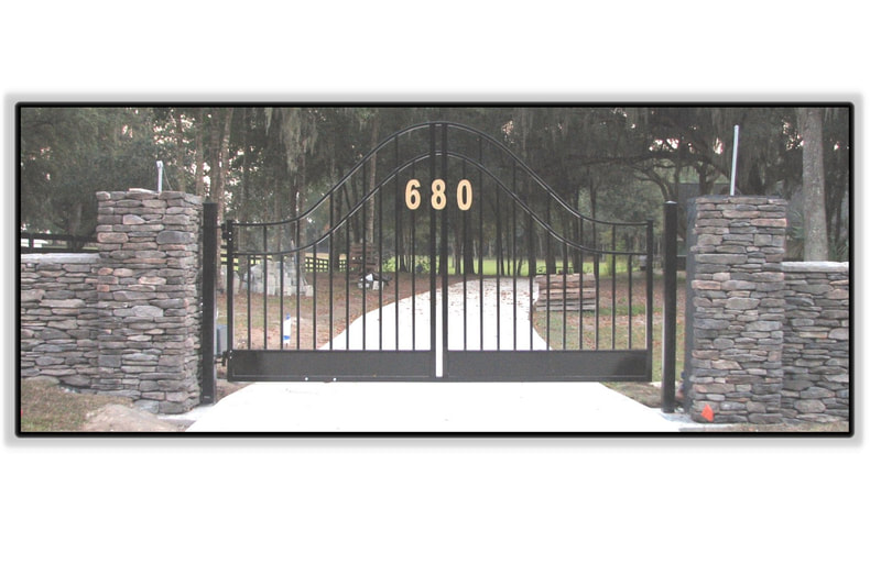 driveway gate entrance arched - ag0060