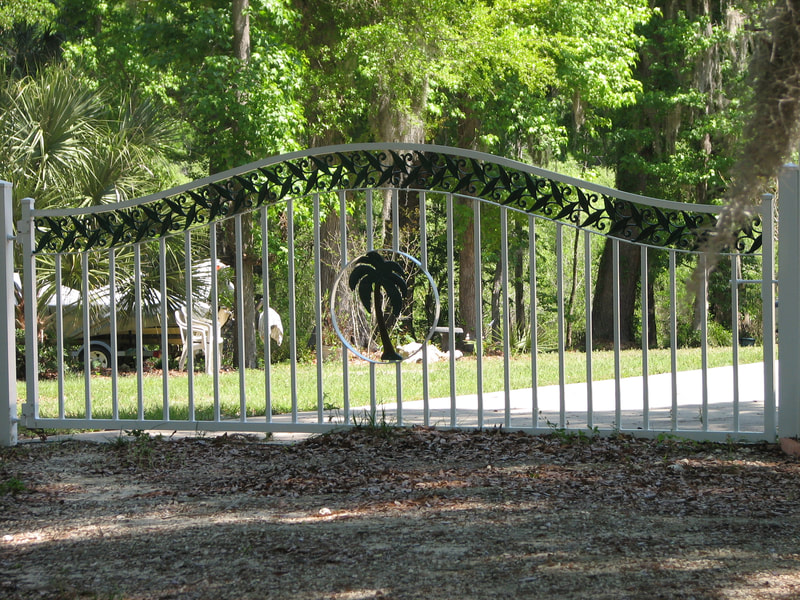 driveway gate entrance arched - ag0062