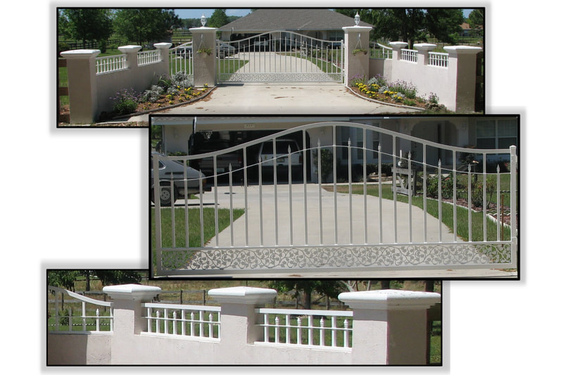 driveway gate entrance arched - ag0064
