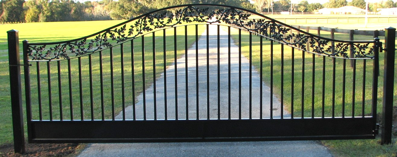 driveway gate entrance arched - ag0065