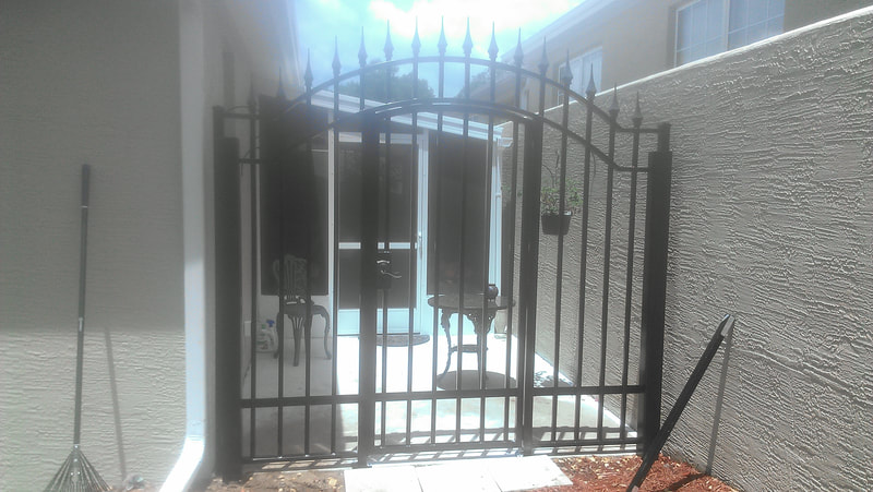 driveway gate entrance arched - ag0066