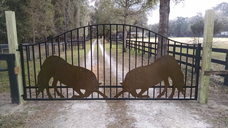 driveway gate entrance arched - ag0073
